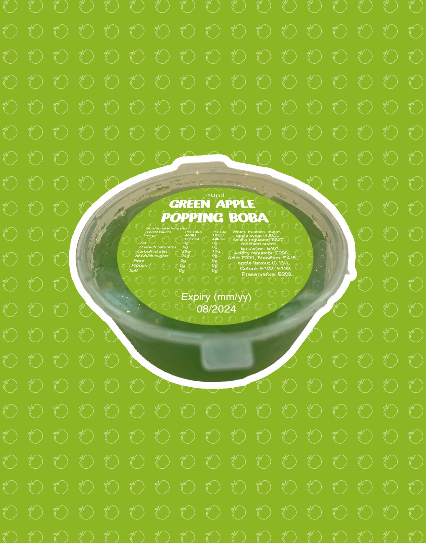 Green Apple Popping Pearls 40g