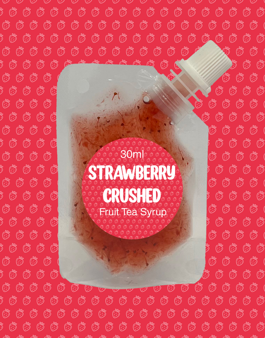 Strawberry Crushed Fruit Tea Syrup 30ml